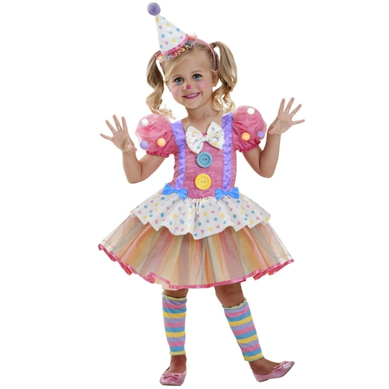 2/30 Colorful Clown Kids Costume